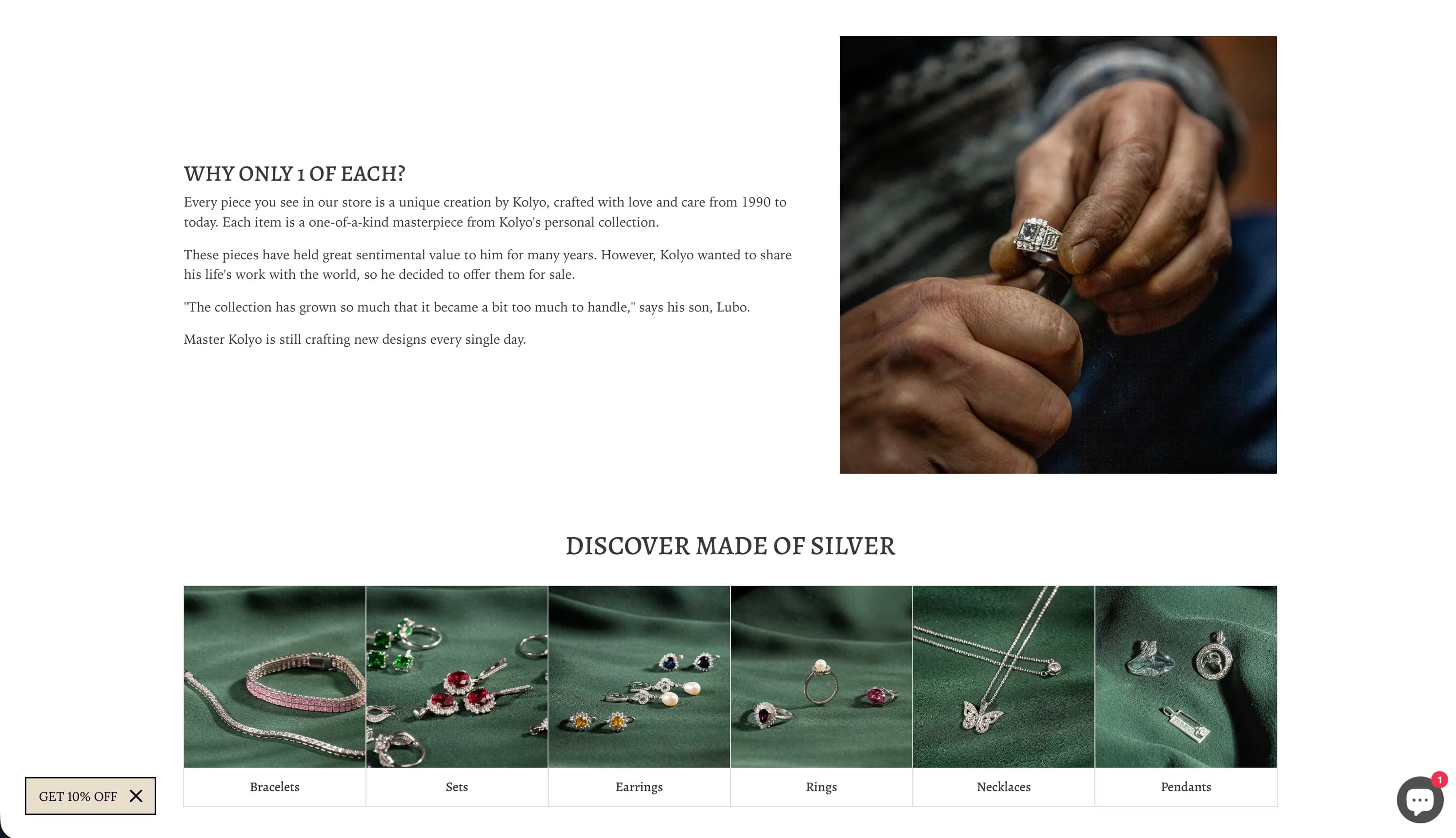 Product gallery showcase