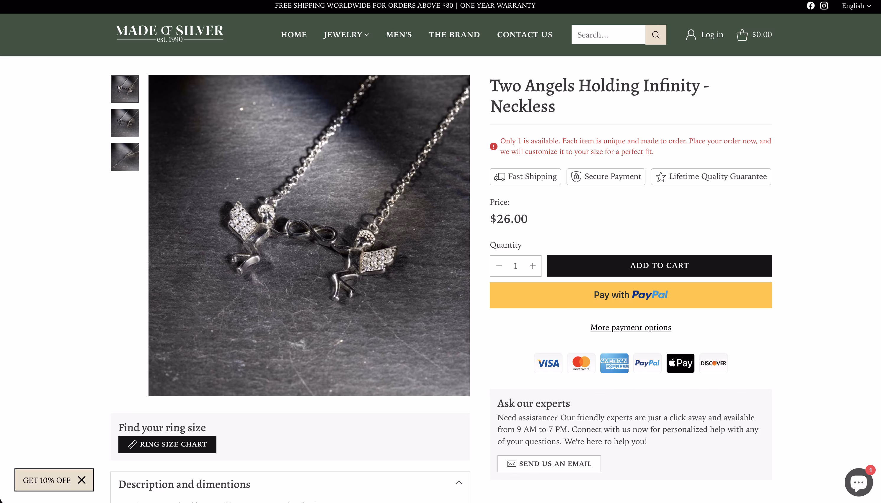 Product detail pages