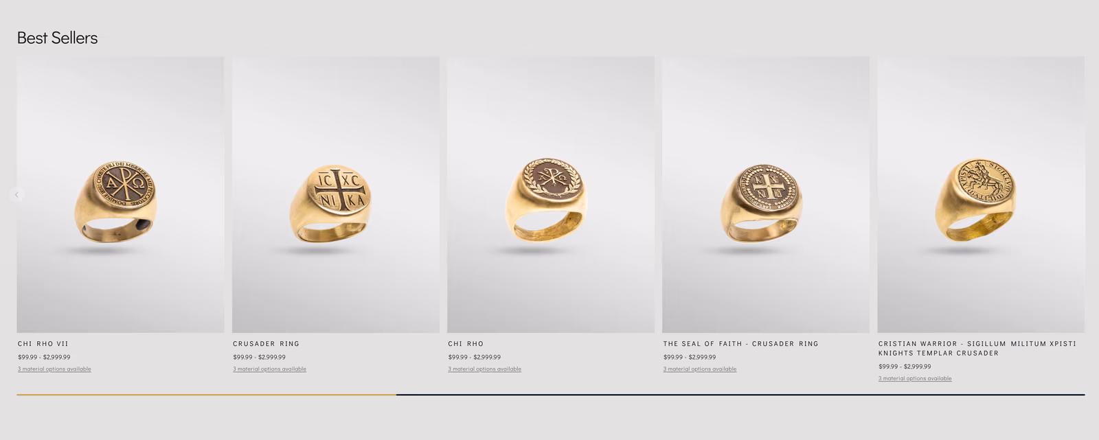 SPQR Shop: collection view